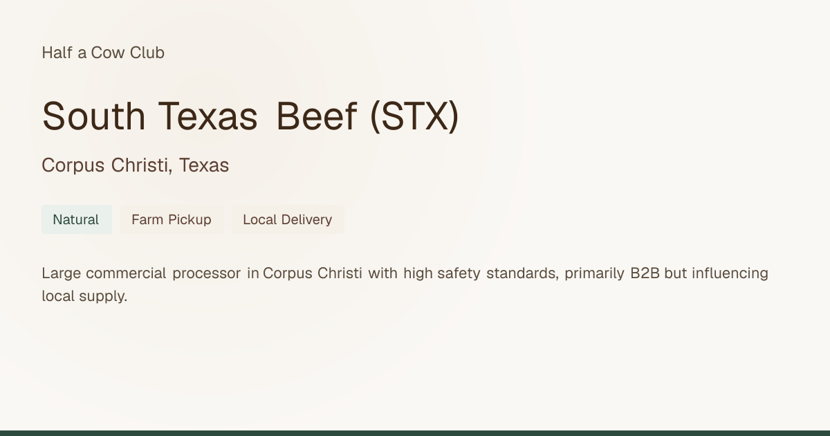 South Texas Beef (STX) - Reviews & Bulk Beef Prices in Corpus Christi ...
